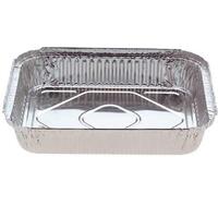 Foil Container Large Rect 100 - Large Foil Catering Style Container in a rectangular Shape. Measures L292 x W137 x D46.