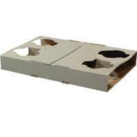 Tray Cardboard 4 Cup Carry Tray 100/ctn