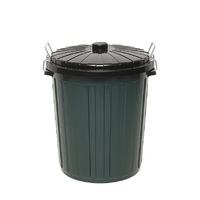 Edco 55L Plastic Garbage Bin with Lid