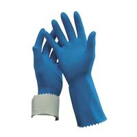 Flock Lined Rubber Gloves Pair Size 8