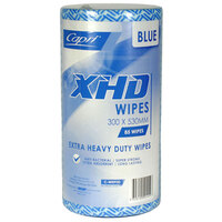 Capri Antibacterial Extra Heavy Duty Wipes on a Roll 30cm x 50cm - Blue