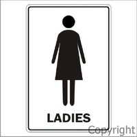 Ladies Picto Toilet Sign