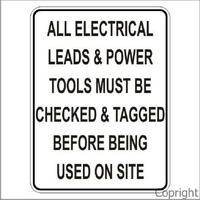 Electrical Test & Tag Sign