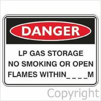 LP Gas Storage No Smoking -Danger Sign