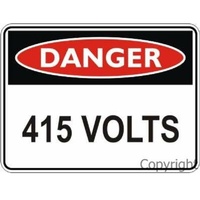Danger 415 Volts - Danger Sign