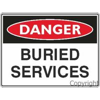 Buried Services - Danger Sign