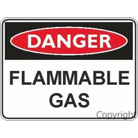 Flammable Gas - Danger Sign