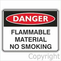 Flammable Material - Danger Sign