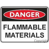 Flammable Materials - Danger Sign