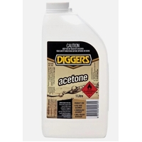 Diggers Acetone 1L Cleaning Solvent