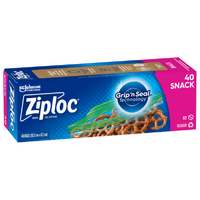 Ziploc Snack Bag (40 bags per pack) 16.5 x 8.2cm