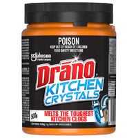 Drano Kitchen Drain Cleaner Crystals 500g