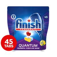 Finish Powerball Quantum Dishwashing Tablets Lemon Sparkle 45pk