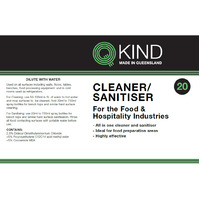 QKIND Cleaner Sanitiser 750ml Labels