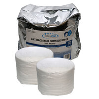 Antibacterial 75% Alcohol Surface Wet Wipes - 1200 per Roll - 2 PACK