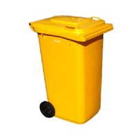 240L Yellow Wheelie Bin