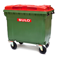 660L Bin 4 Wheeled - Green Base