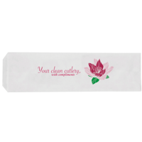 Castaway Floral Paper Cutlery Bags 500/pk