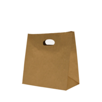 Castaway Paper Takeaway Bags with Die-Cut Handles, Medium 500/ctn