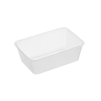 750ml Microwave Safe Recyclable Plastic Food Storage Container Rectangle 500/ctn