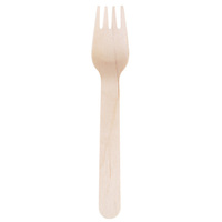 One Tree Wooden Forks 1000/ctn - FSC 100%