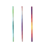 By-Green Strong Straws 5ply Regular Paper Straws - Mixed Colours 2200/ctn