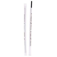 Eco-Straw Paper Wrapped Regular Black Paper Straws 1000/ctn