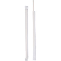 Eco-Straw Paper Wrapped Regular White Paper Straws 1000/ctn