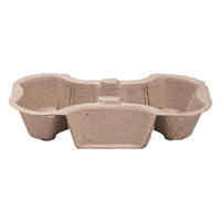 Castaway Enviroboard 2 Cup Tray Carry Tray to suit 8-24oz Cups 200/ctn