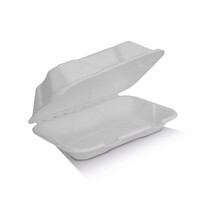 Greenmark Sugarcane Takeaway 9x6x3" Clamshell - 200/ctn