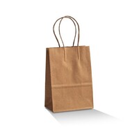 Greenmark Brown Kraft Paper Twist Handle Carry Bags - Baby - 500 pcs/ctn
