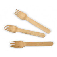 Coated Wooden Fork - 2,000 pcs/ctn