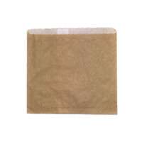 Greenmark 1 Long Brown Kraft Double Lined Grease Proof Paper Bags - 500 pc/ctn