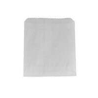 Greenmark 1 Square White Double Lined Grease Proof Paper Bags - 500 pc/ctn