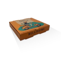 Greenmark Pizza Box Brown Printed 9 Inch 100pc/pack