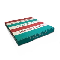 Greenmark Pizza Box White Printed 15 Inch 50pc/pack