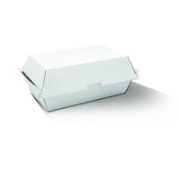 Greenmark White Corrugated Takeaway Snack Box Regular -200 pc/ctn