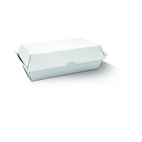 Greenmark White Corrugated Takeaway Snack Box Large -200 pc/ctn