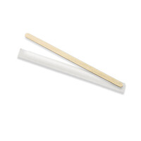 Greenmark Wooden Coffee Stirrer 140mm individually wrapped - 5000/ctn