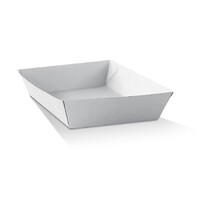 Greenmark White Corrugated Takeaway Tray Square 2500 pc/ctn