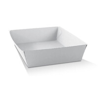 Greenmark White Corrugated Takeaway Tray X-Large -100 pc/ctn