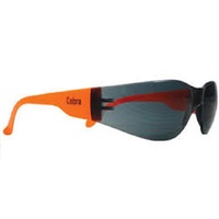 Cobra Smoke Safety Glasses with Orange Frames - 12 pairs