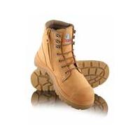 Steel Blue 332152 Lace Up Zip Bump Cap Safety Boot Wheat