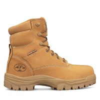 Oliver AT 45 Series 150mm Lace up Boot, Water Resistant Nuback Leather, Fully Lined, Lace Locking Device, Composite Toe Cap- Wheat