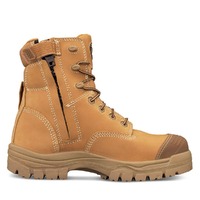 Oliver AT 45 Series 150mm Lace up Boot, Water Resistant Nuback Leather, Fully Lined, Lace Locking Device, Composite Toe Cap, Size Zip- Wheat