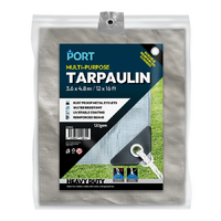 Multi-Purpose Tarpaulin Silver 366 x 488cm 12 x 16ft