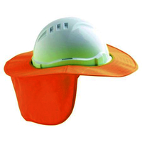 Pro Choice Fluro Orange V6 & V9 Hard Hat Brim - Plastic/ Polyester