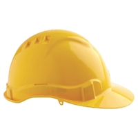 Prochoice V6 Hard Hat Vented Pushlock Harness - Yellow
