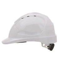Pro Choice V9 Hard Hat Vented Ratchet Harness - White