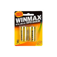 Winmax Ultra Alkaline C Battery 2pack